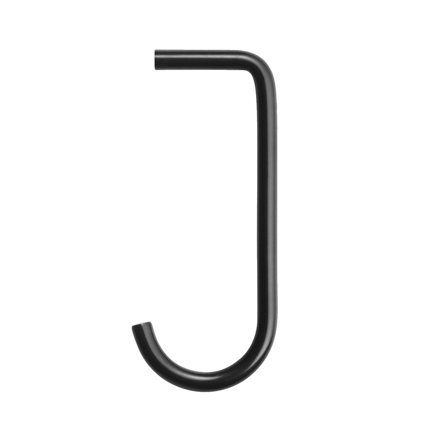 String J Koukku Metallihyllylle 5 kpl:n pakkaus, Musta