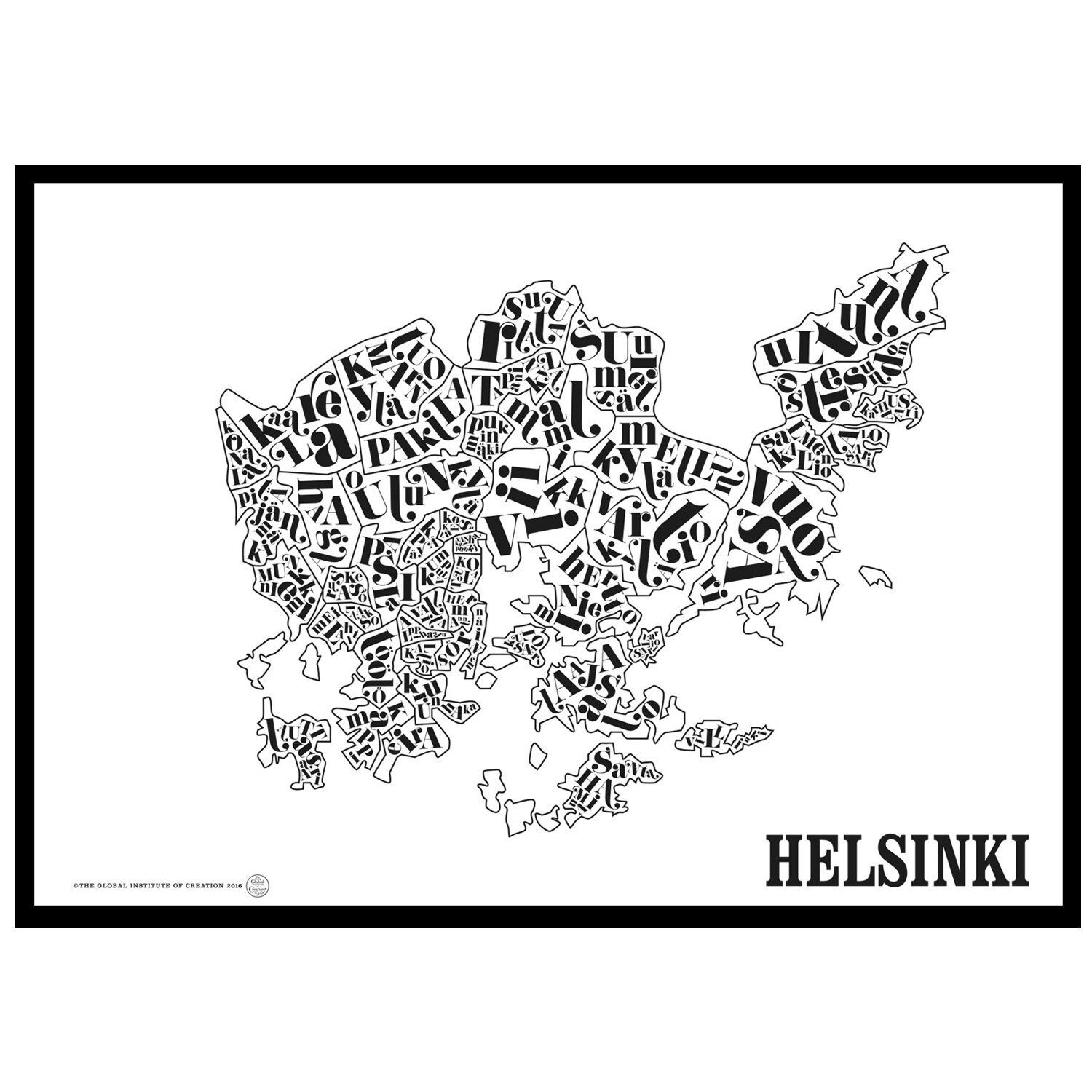 Helsinki Kartta Juliste - TGIOC @ 