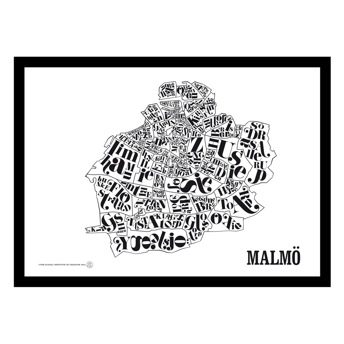 Malmön Kartta Juliste