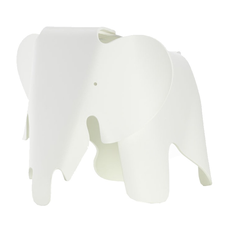 Eames Elephant Small Lelu, Valkoinen